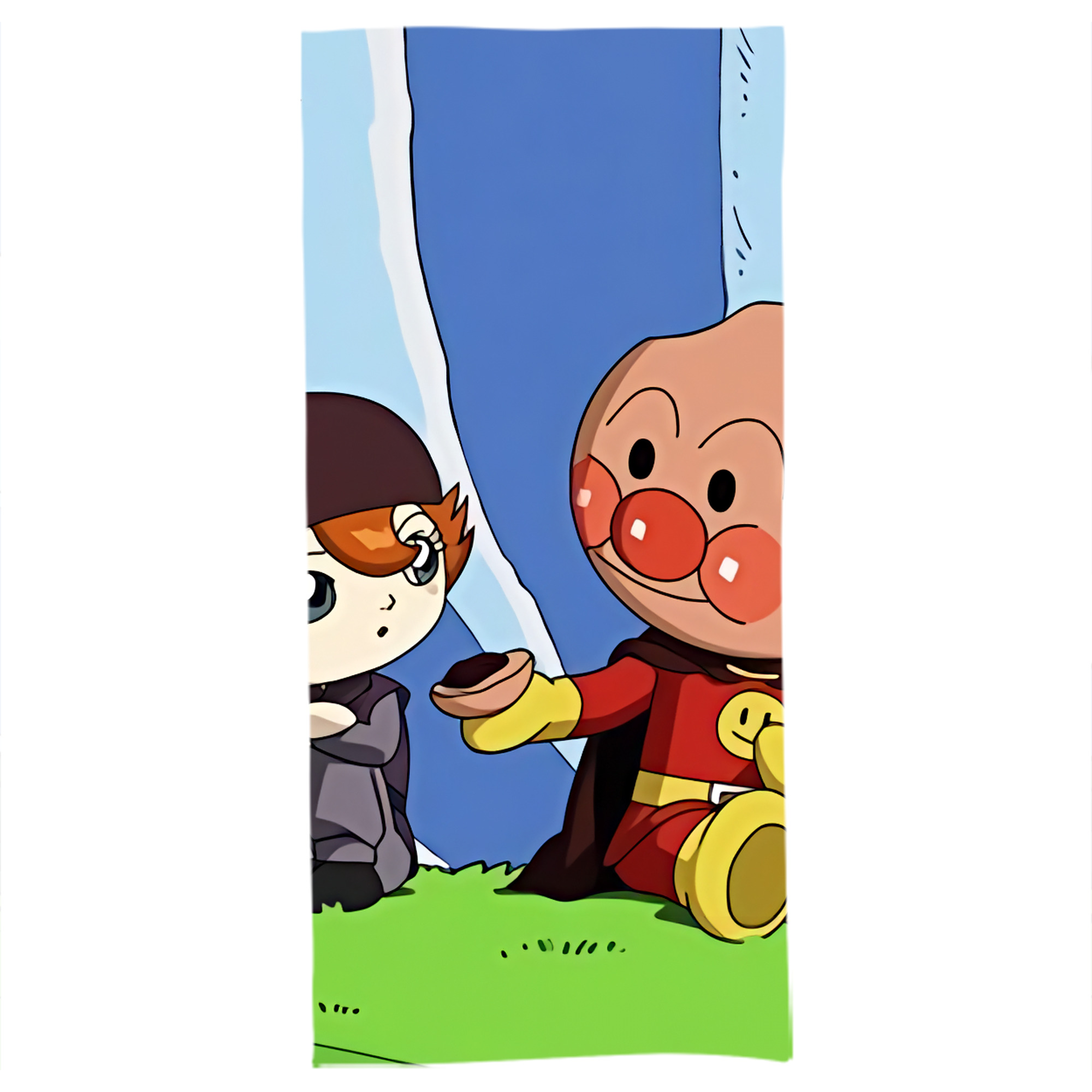 （画像用） アンパンマン Anpanman 大判バスタオル 70×140cm 吸水速乾 柔らかい肌触り