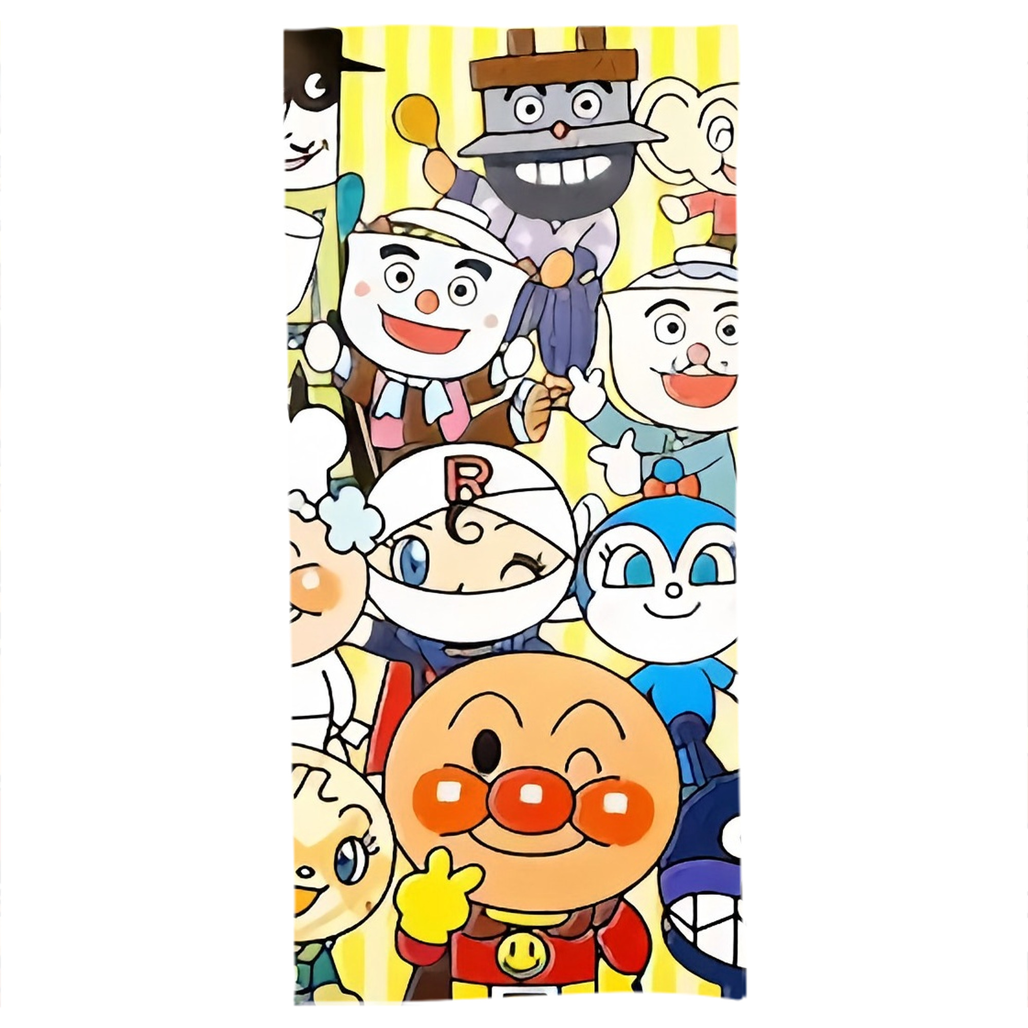 （画像用） アンパンマン Anpanman 大判バスタオル 70×140cm 吸水速乾 柔らかい肌触り