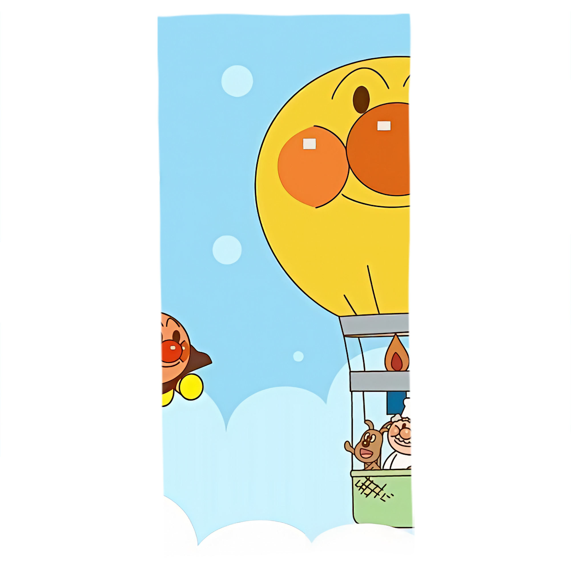 （画像用） アンパンマン Anpanman 大判バスタオル 70×140cm 吸水速乾 柔らかい肌触り