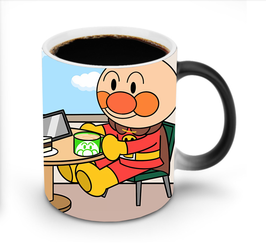 （画像用） アンパンマン Anpanman 温度変色マグカップ