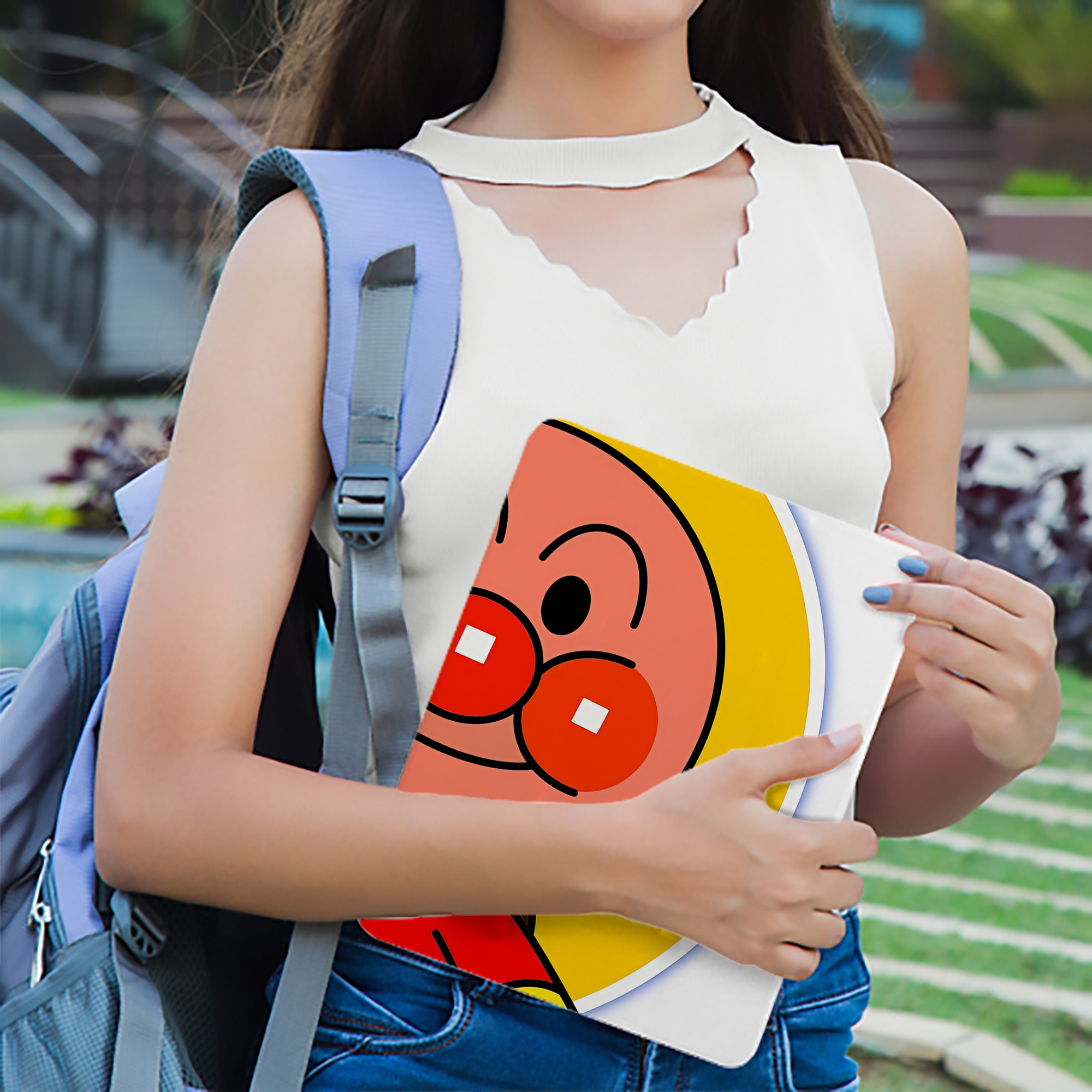 アンパンマン Anpanman IPad ケース ブック型 PUレザー TPU 耐衝撃 軽量 薄型 ペン収納なし 全面保護 IPad 各モデル対応