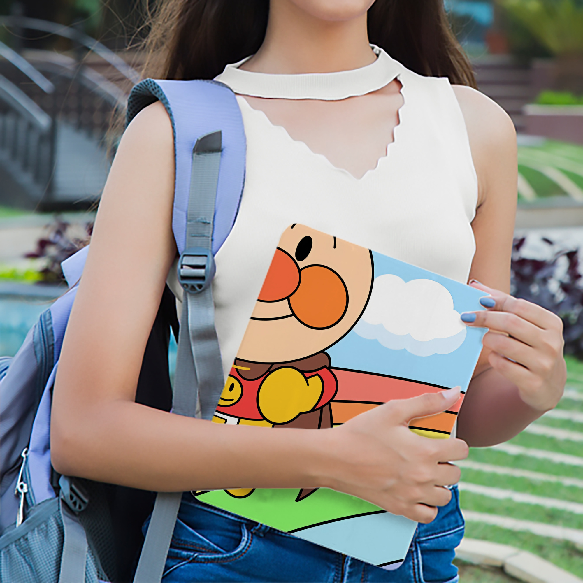 アンパンマン Anpanman IPad ケース ブック型 PUレザー TPU 耐衝撃 軽量 薄型 ペン収納なし 全面保護 IPad 各モデル対応