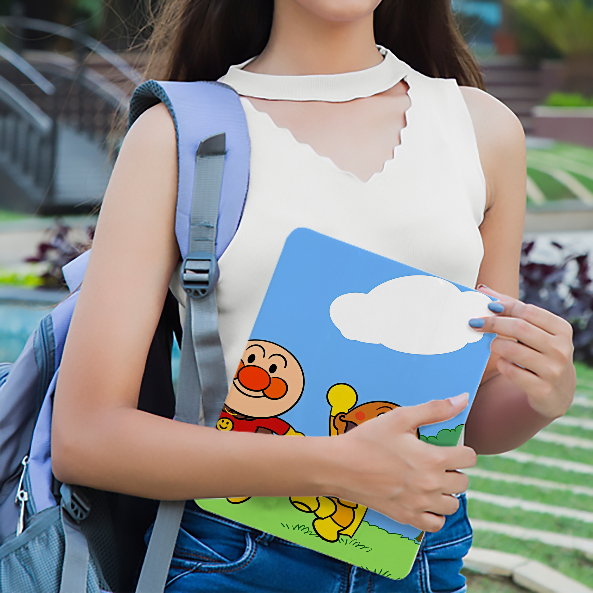 アンパンマン Anpanman IPad ケース ブック型 PUレザー TPU 耐衝撃 軽量 薄型 ペン収納なし 全面保護 IPad 各モデル対応