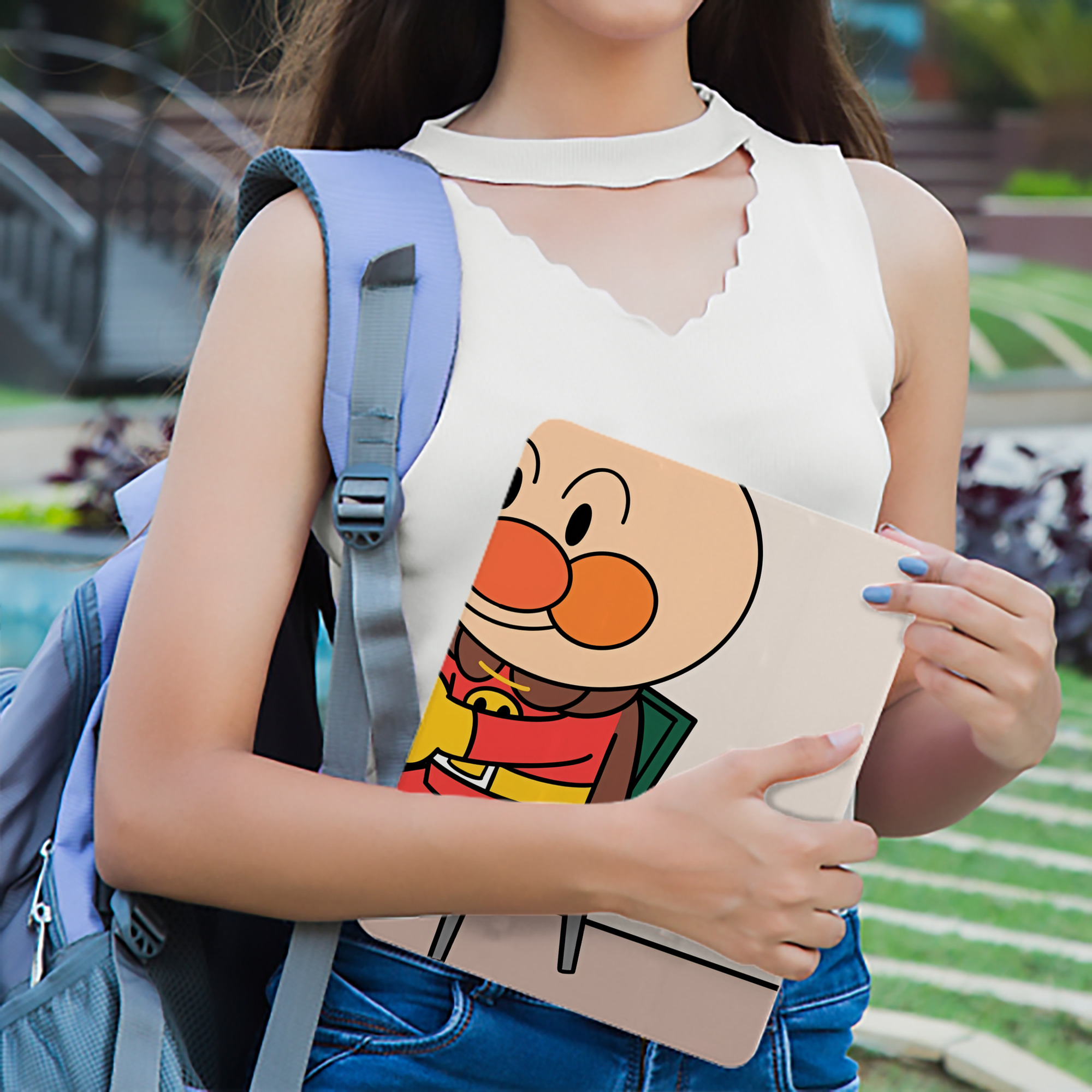 アンパンマン Anpanman IPad ケース ブック型 PUレザー TPU 耐衝撃 軽量 薄型 ペン収納なし 全面保護 IPad 各モデル対応