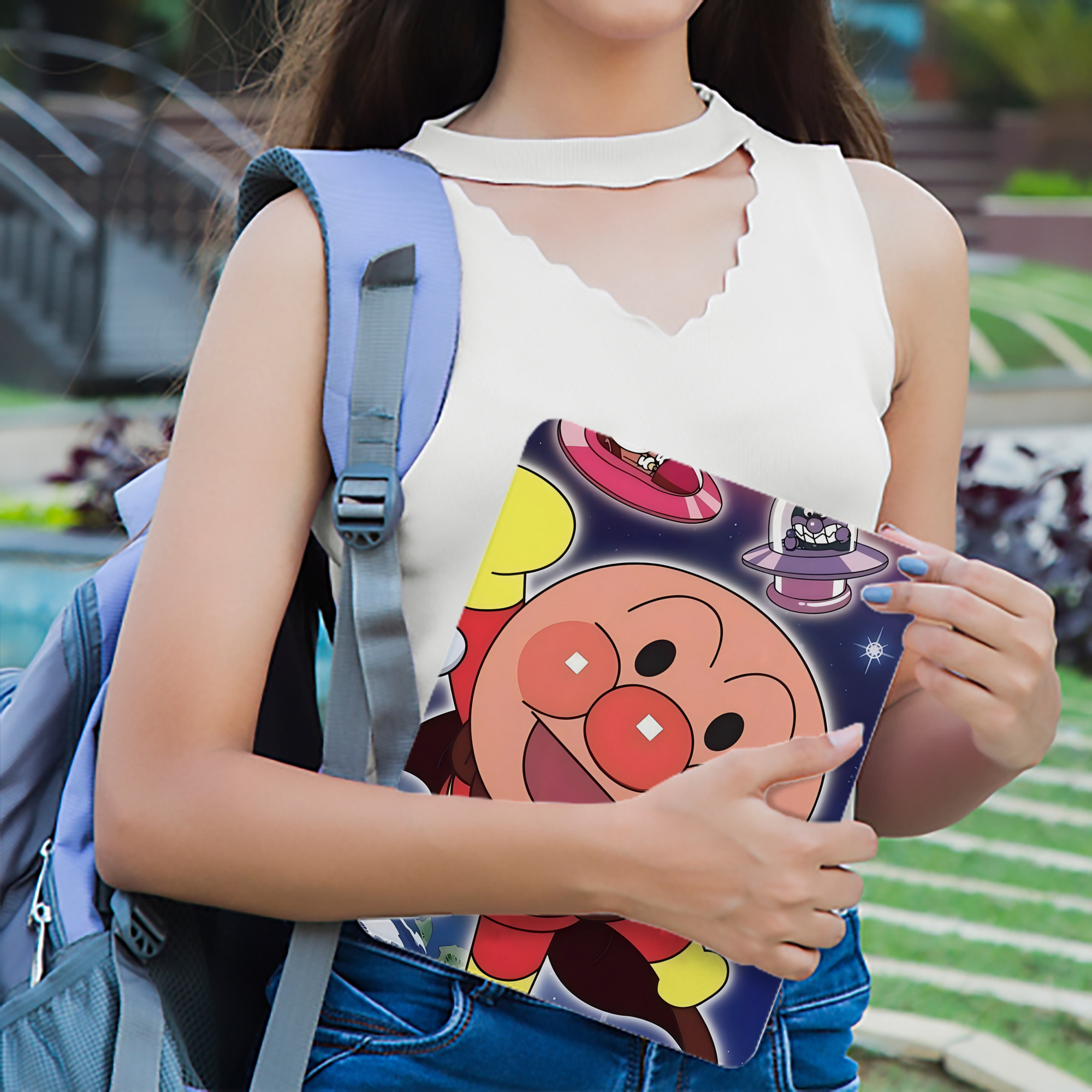 アンパンマン Anpanman IPad ケース ブック型 PUレザー TPU 耐衝撃 軽量 薄型 ペン収納なし 全面保護 IPad 各モデル対応