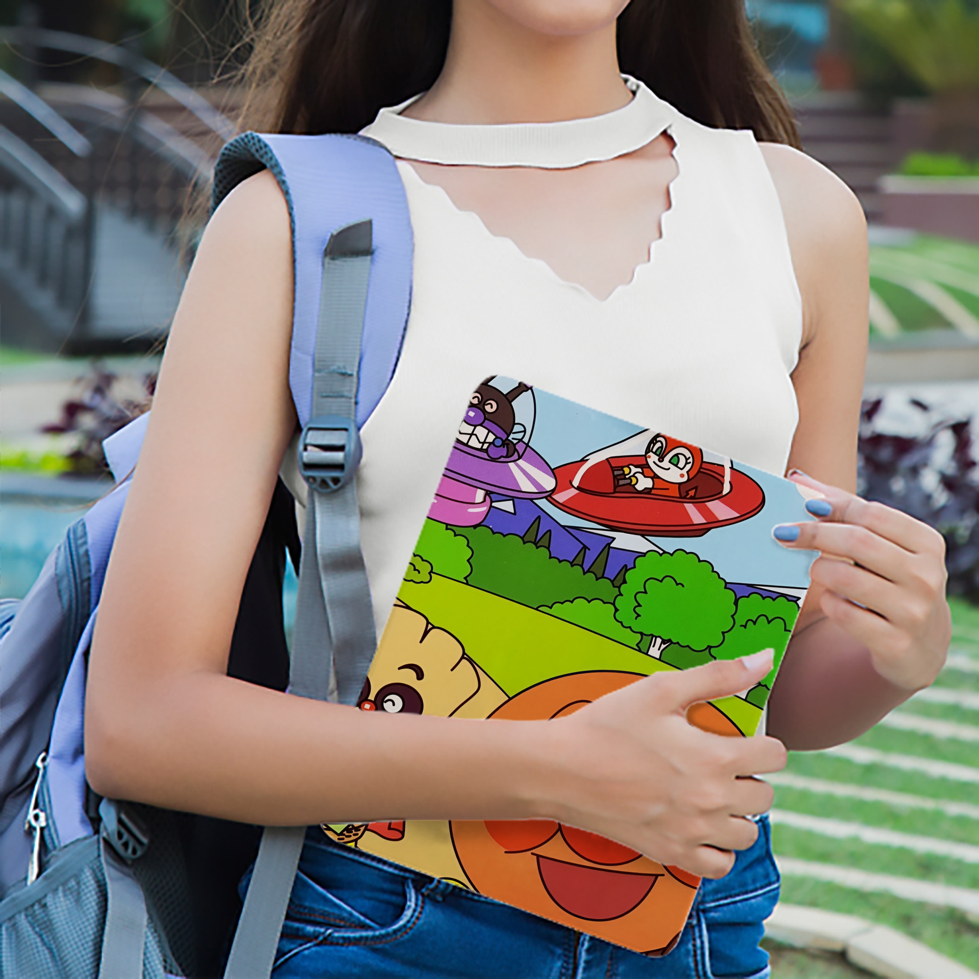 アンパンマン Anpanman IPad ケース ブック型 PUレザー TPU 耐衝撃 軽量 薄型 ペン収納なし 全面保護 IPad 各モデル対応