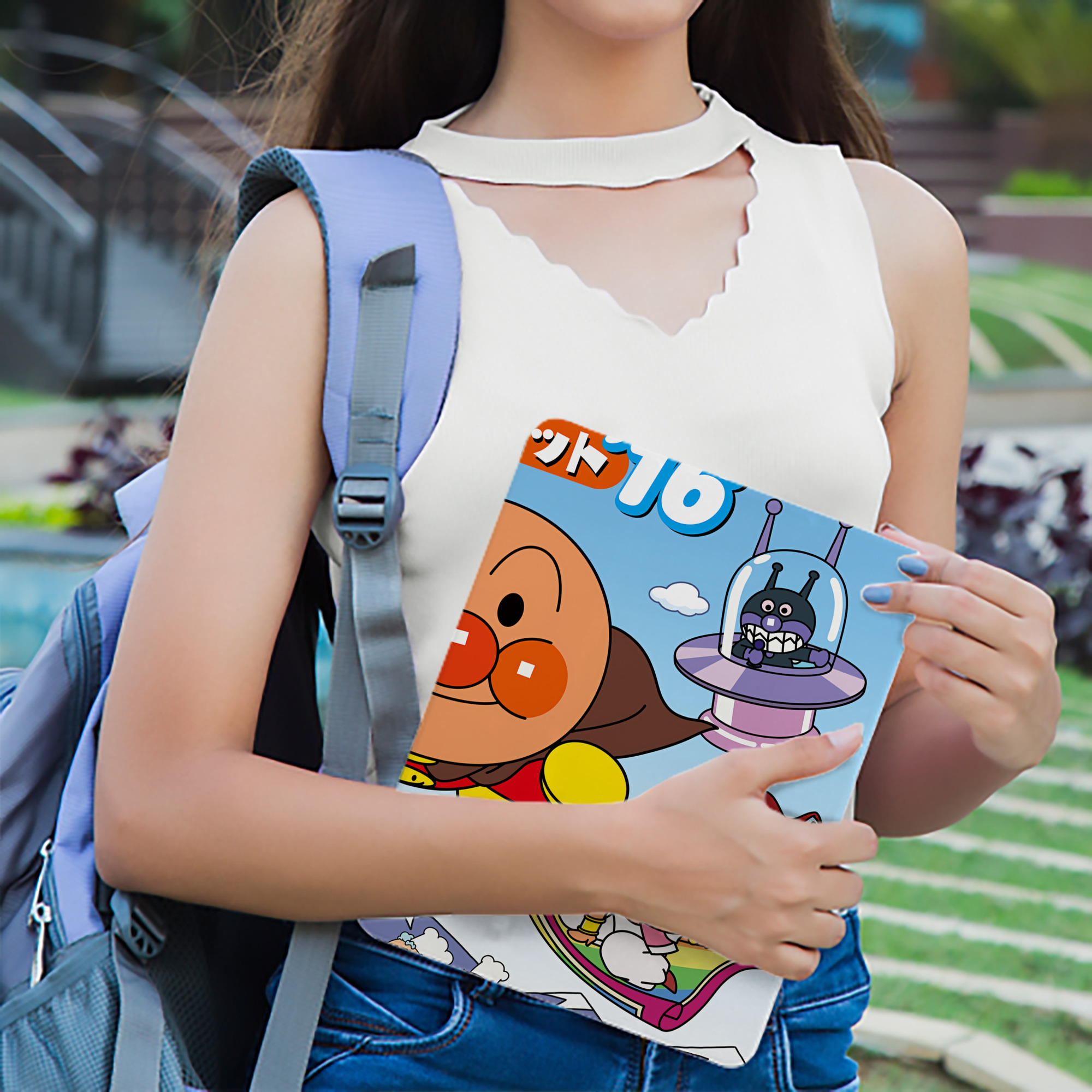 アンパンマン Anpanman IPad ケース ブック型 PUレザー TPU 耐衝撃 軽量 薄型 ペン収納なし 全面保護 IPad 各モデル対応