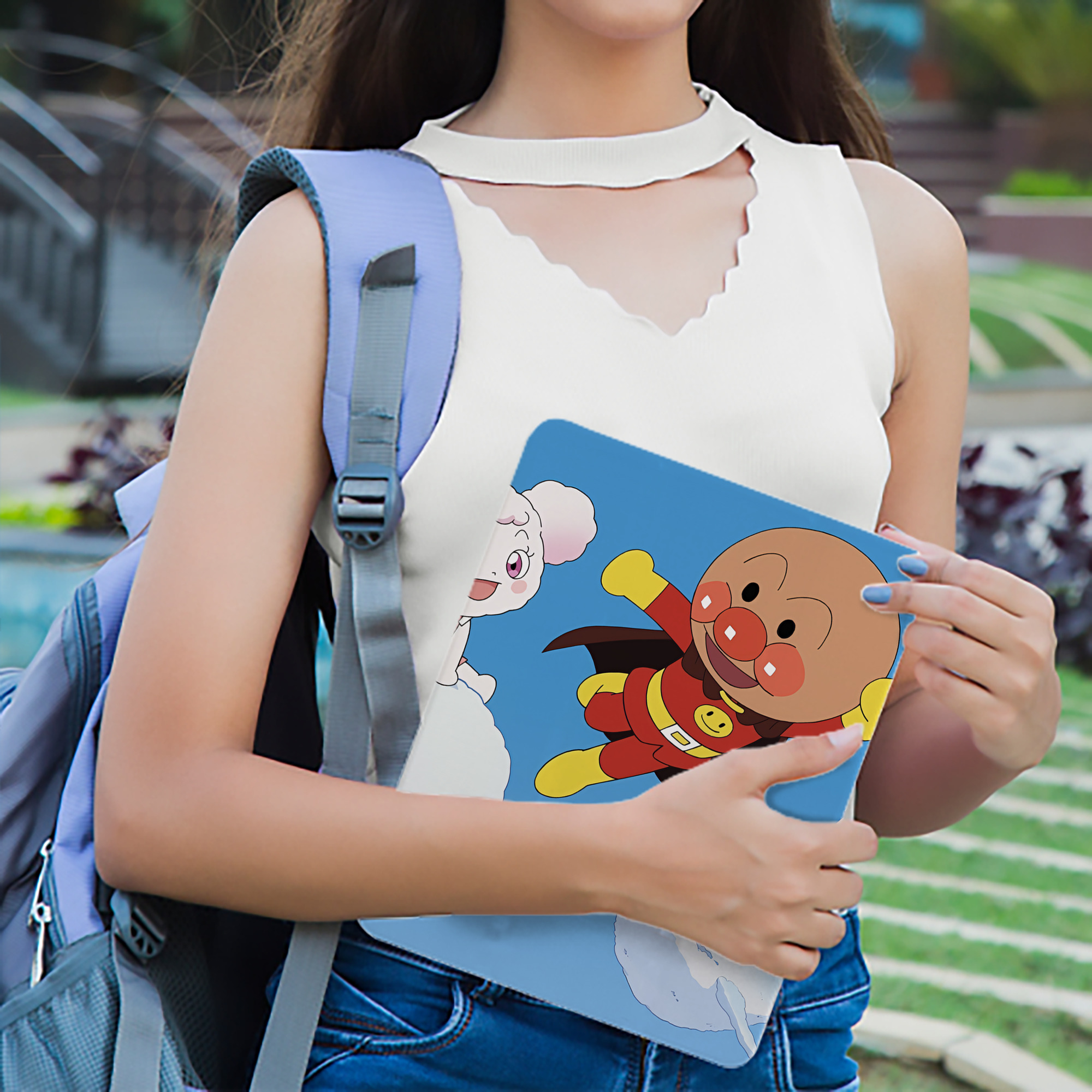 アンパンマン Anpanman IPad ケース ブック型 PUレザー TPU 耐衝撃 軽量 薄型 ペン収納なし 全面保護 IPad 各モデル対応