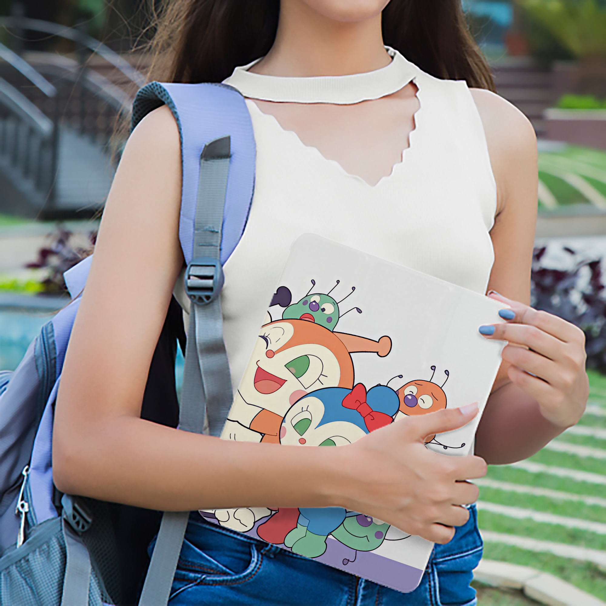 アンパンマン Anpanman IPad ケース ブック型 PUレザー TPU 耐衝撃 軽量 薄型 ペン収納なし 全面保護 IPad 各モデル対応