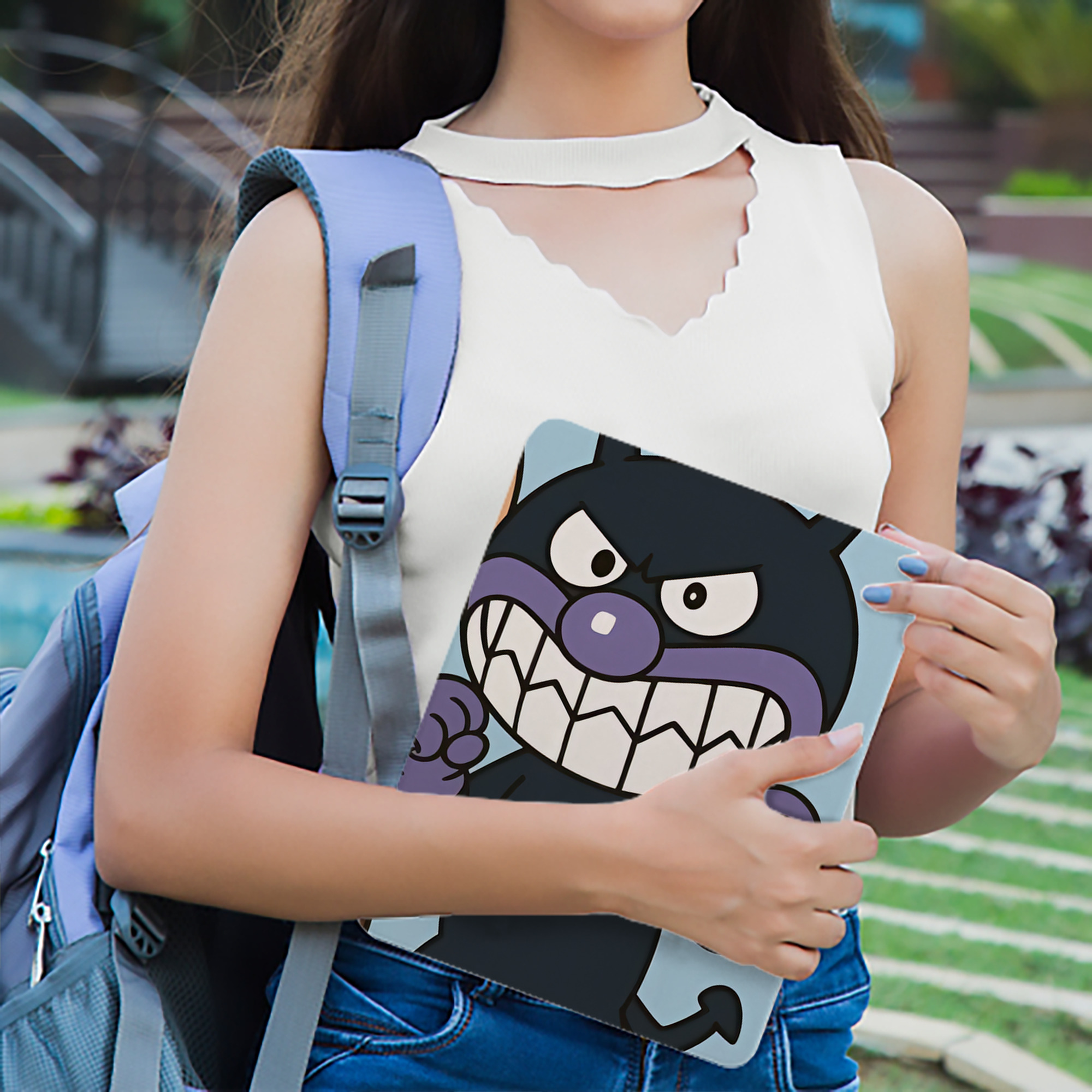 アンパンマン Anpanman IPadケース ペンホルダー付き ブックスタイルデザイン