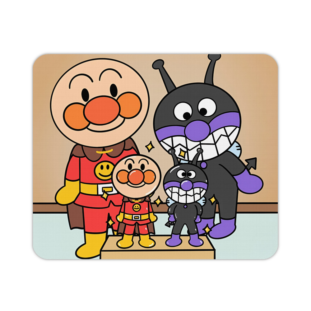 （画像用） アンパンマン Anpanman マウスパッド ステッチ加工 ラバー素材 防水 滑り止め 超薄型 ゲーミング/オフィス対応