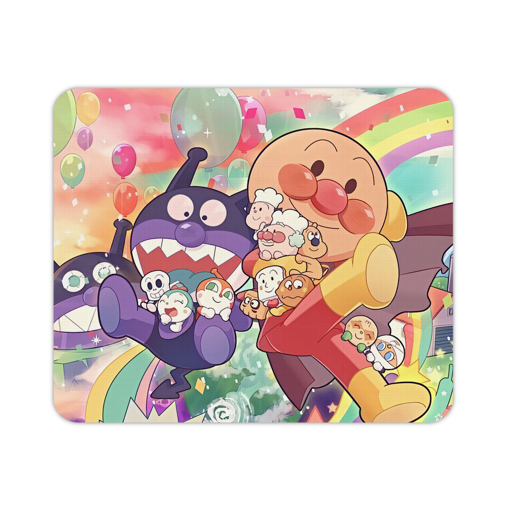 （画像用） アンパンマン Anpanman マウスパッド ステッチ加工 ラバー素材 防水 滑り止め 超薄型 ゲーミング/オフィス対応