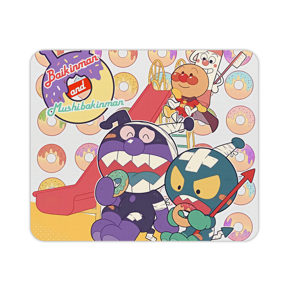 （画像用） アンパンマン Anpanman マウスパッド ステッチ加工 ラバー素材 防水 滑り止め 超薄型 ゲーミング/オフィス対応