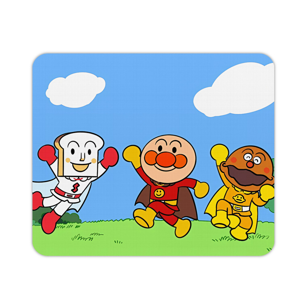 （画像用） アンパンマン Anpanman マウスパッド ステッチ加工 ラバー素材 防水 滑り止め 超薄型 ゲーミング/オフィス対応