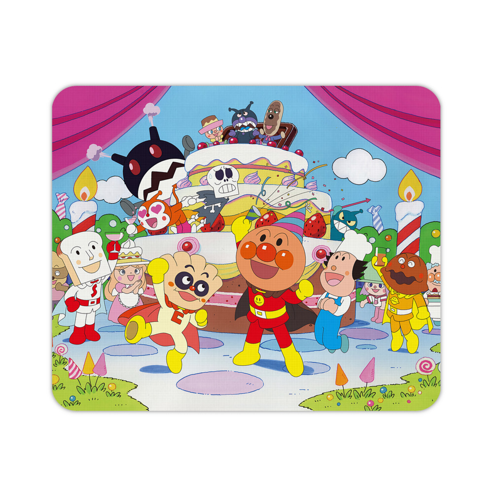 （画像用） アンパンマン Anpanman マウスパッド ステッチ加工 ラバー素材 防水 滑り止め 超薄型 ゲーミング/オフィス対応