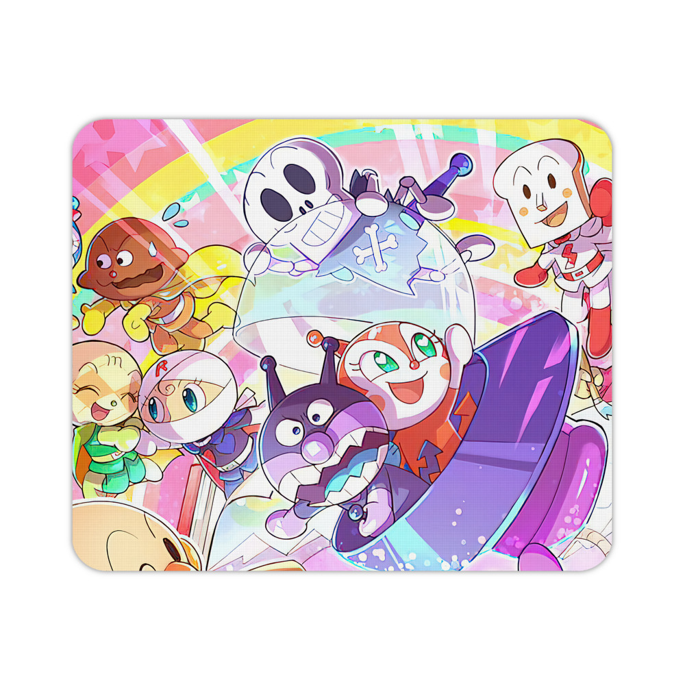 （画像用） アンパンマン Anpanman マウスパッド ステッチ加工 ラバー素材 防水 滑り止め 超薄型 ゲーミング/オフィス対応