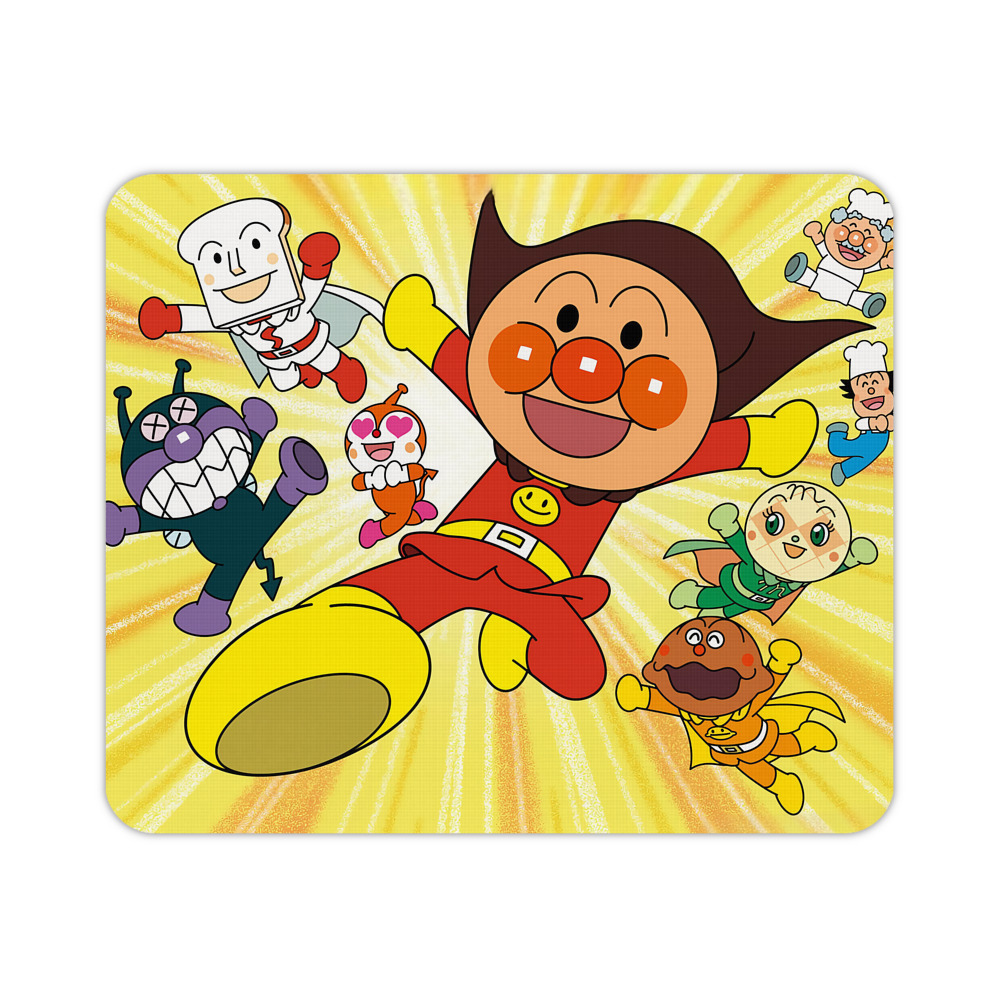 （画像用） アンパンマン Anpanman マウスパッド ステッチ加工 ラバー素材 防水 滑り止め 超薄型 ゲーミング/オフィス対応