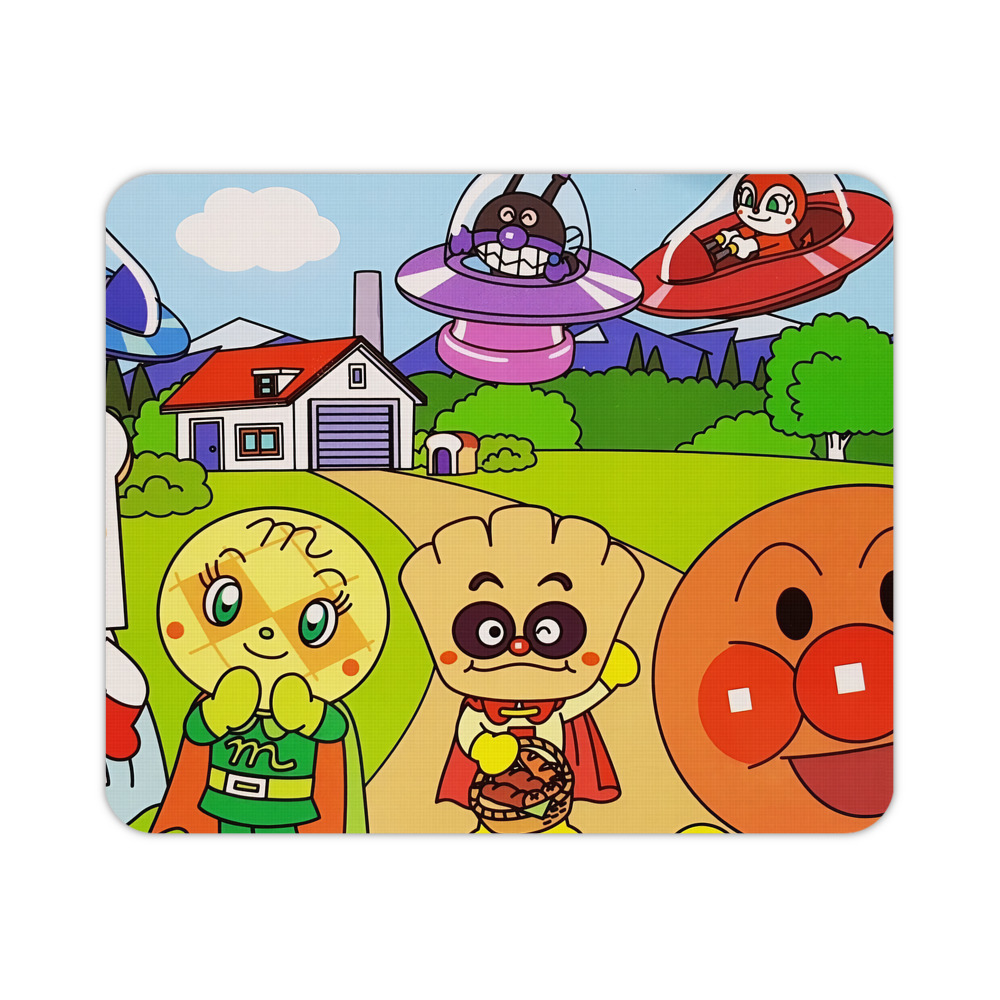（画像用） アンパンマン Anpanman マウスパッド ステッチ加工 ラバー素材 防水 滑り止め 超薄型 ゲーミング/オフィス対応