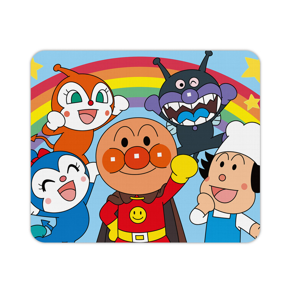 （画像用） アンパンマン Anpanman マウスパッド ステッチ加工 ラバー素材 防水 滑り止め 超薄型 ゲーミング/オフィス対応