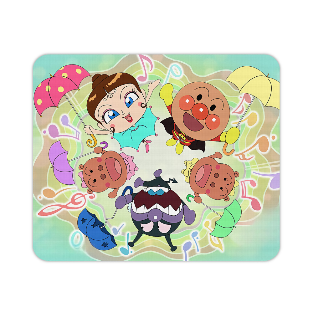 （画像用） アンパンマン Anpanman マウスパッド ステッチ加工 ラバー素材 防水 滑り止め 超薄型 ゲーミング/オフィス対応