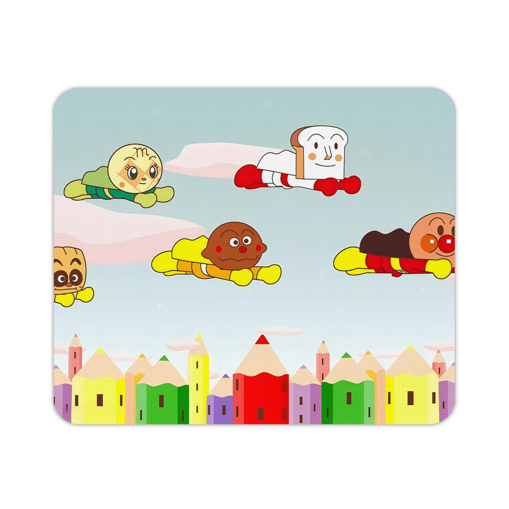 （画像用） アンパンマン Anpanman マウスパッド ステッチ加工 ラバー素材 防水 滑り止め 超薄型 ゲーミング/オフィス対応