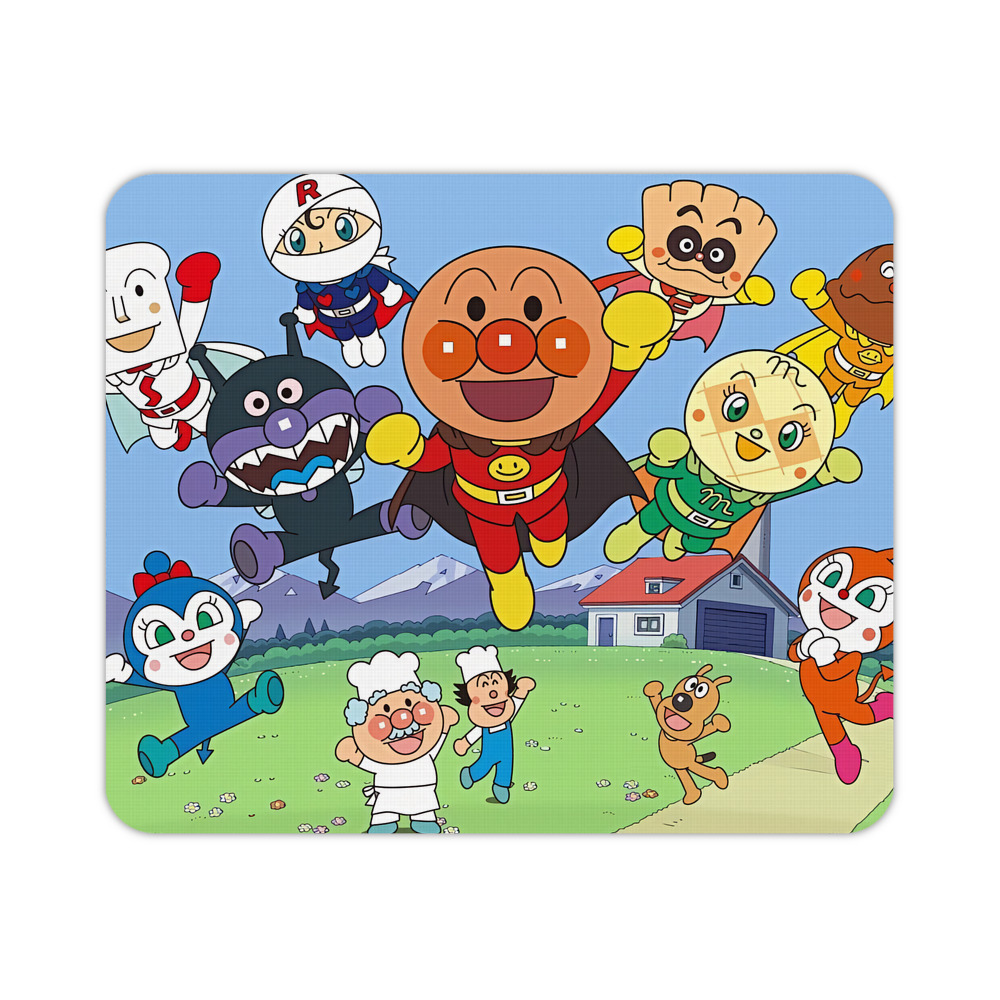 （画像用） アンパンマン Anpanman マウスパッド ステッチ加工 ラバー素材 防水 滑り止め 超薄型 ゲーミング/オフィス対応