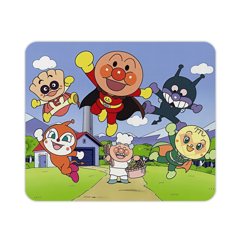 （画像用） アンパンマン Anpanman マウスパッド ステッチ加工 ラバー素材 防水 滑り止め 超薄型 ゲーミング/オフィス対応