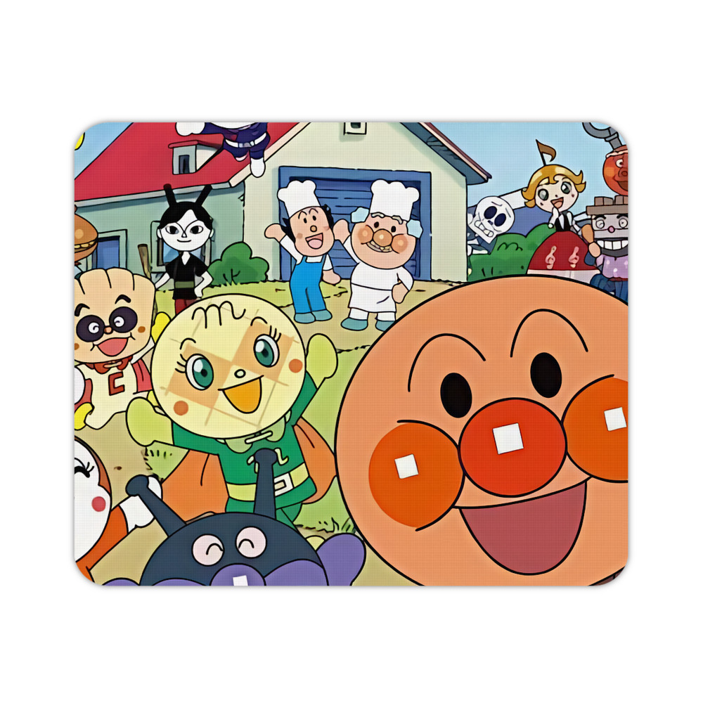 （画像用） アンパンマン Anpanman マウスパッド ステッチ加工 ラバー素材 防水 滑り止め 超薄型 ゲーミング/オフィス対応