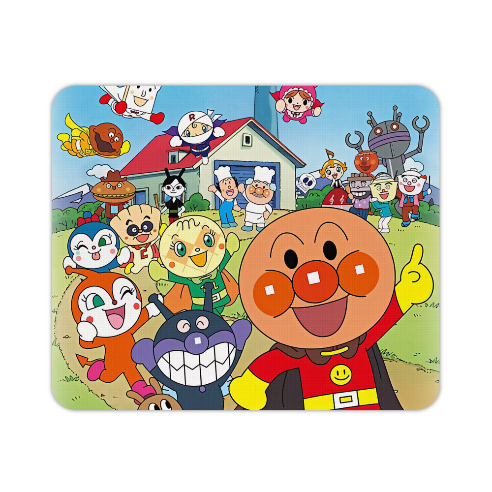 （画像用） アンパンマン Anpanman マウスパッド ステッチ加工 ラバー素材 防水 滑り止め 超薄型 ゲーミング/オフィス対応
