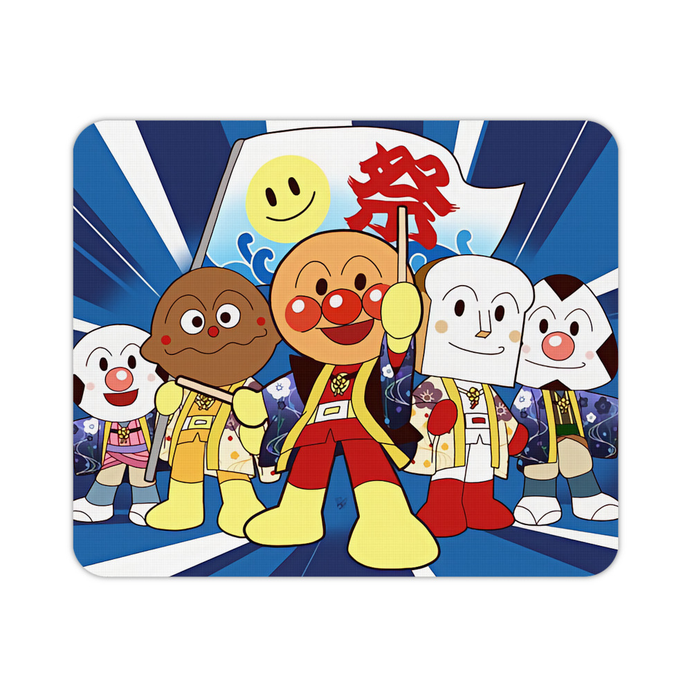 （画像用） アンパンマン Anpanman マウスパッド ステッチ加工 ラバー素材 防水 滑り止め 超薄型 ゲーミング/オフィス対応