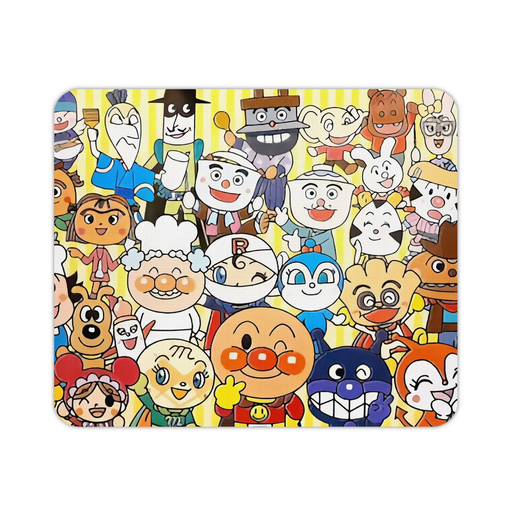（画像用） アンパンマン Anpanman マウスパッド ステッチ加工 ラバー素材 防水 滑り止め 超薄型 ゲーミング/オフィス対応