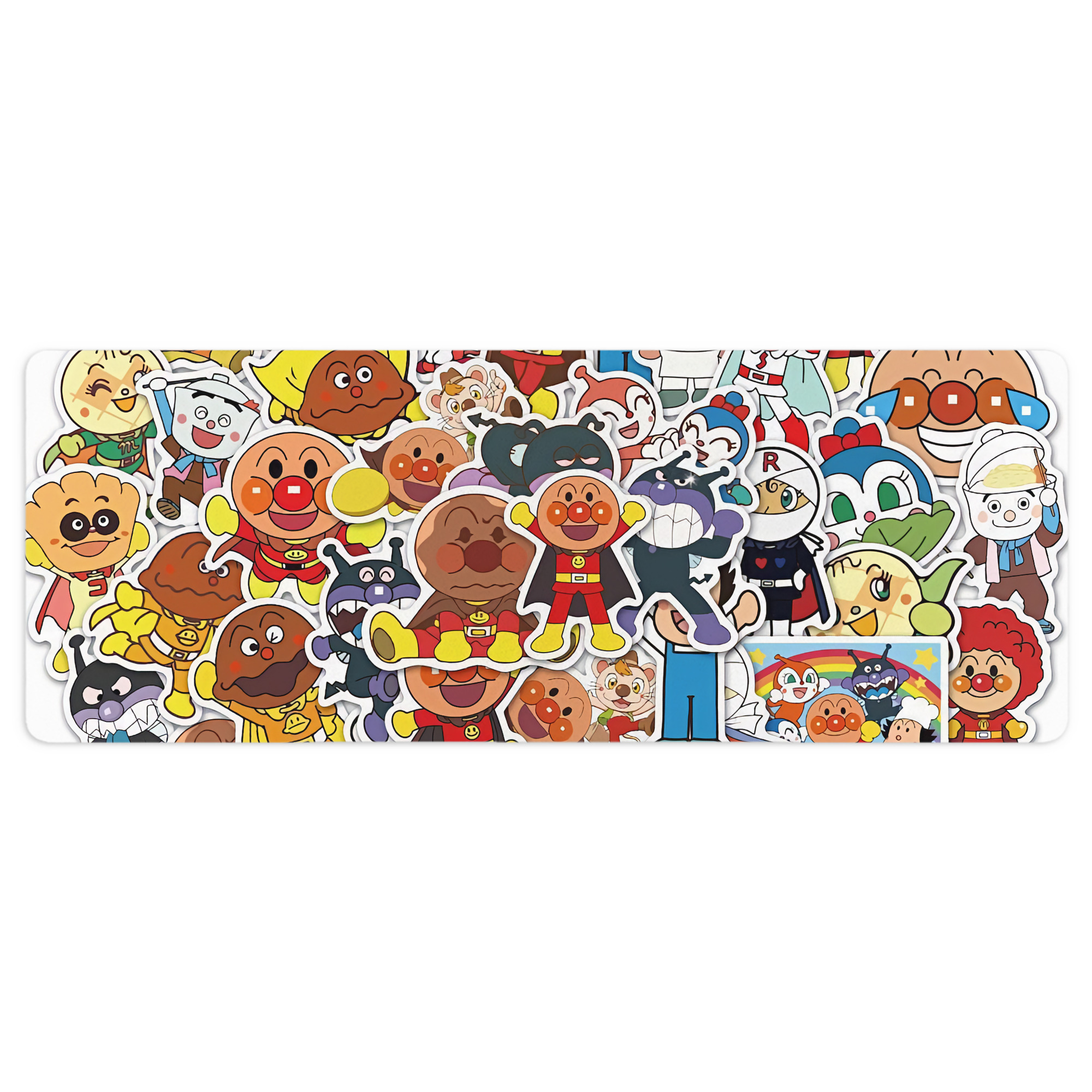 （画像用） アンパンマン Anpanman ステッチ加工 大判デスクマット／滑り止めマウスパッド