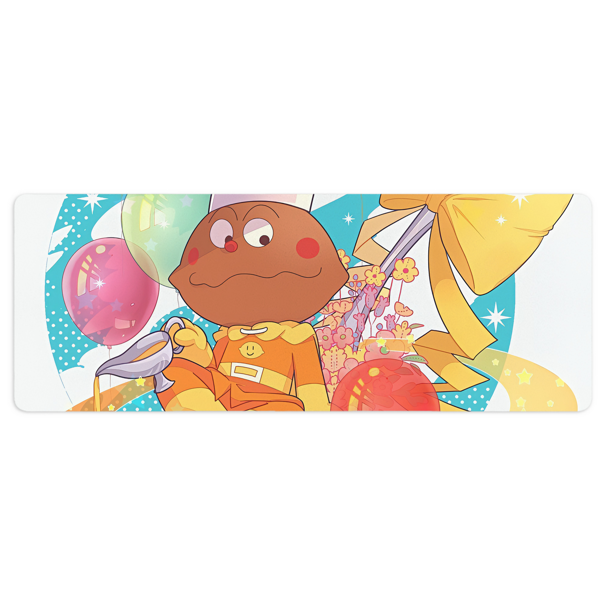 （画像用） アンパンマン Anpanman ステッチ加工 大判デスクマット／滑り止めマウスパッド
