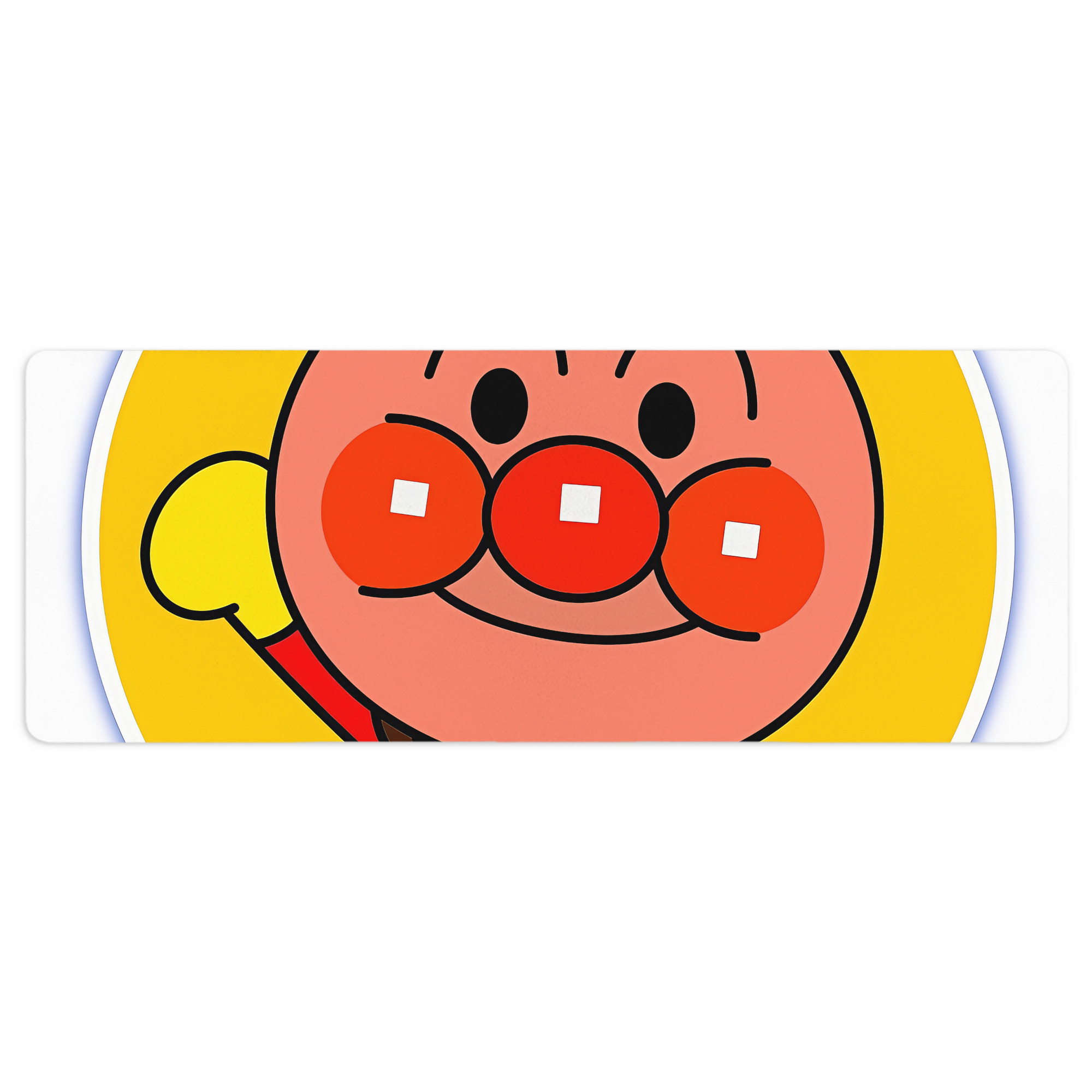 （画像用） アンパンマン Anpanman ステッチ加工 大判デスクマット／滑り止めマウスパッド