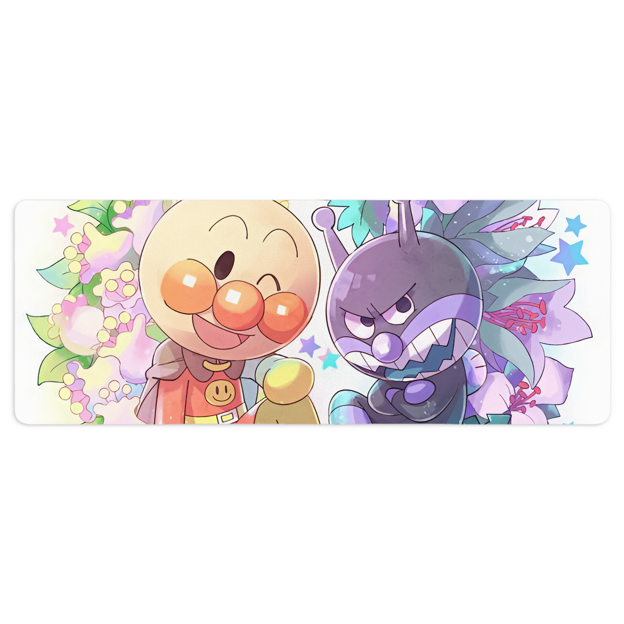 （画像用） アンパンマン Anpanman ステッチ加工 大判デスクマット／滑り止めマウスパッド