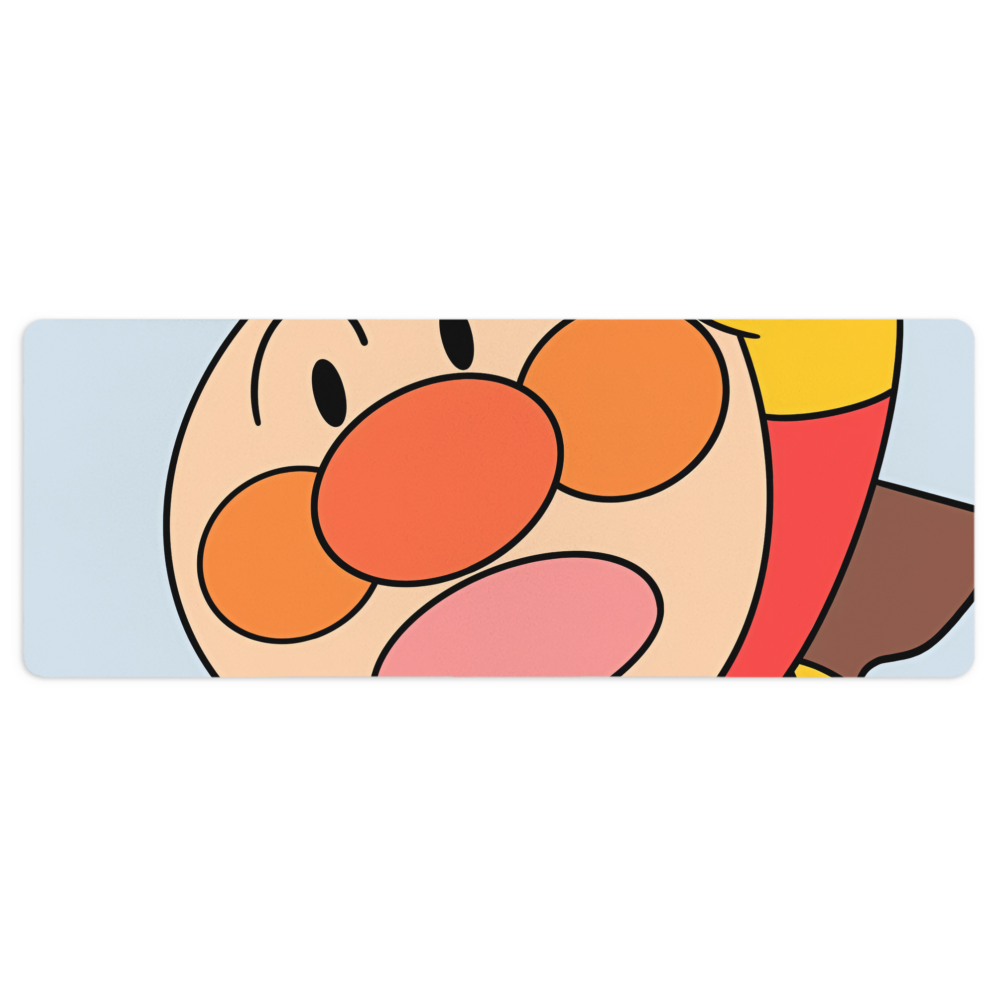 （画像用） アンパンマン Anpanman ステッチ加工 大判デスクマット／滑り止めマウスパッド