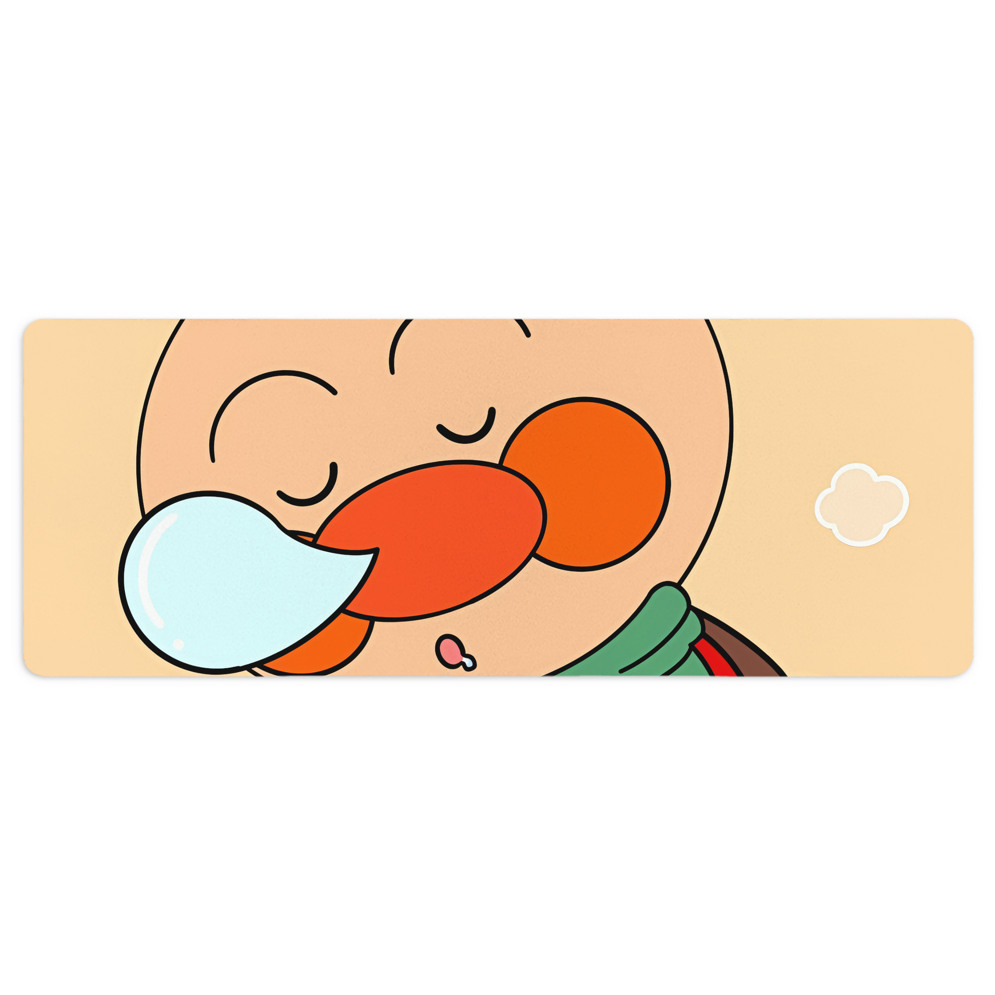 （画像用） アンパンマン Anpanman ステッチ加工 大判デスクマット／滑り止めマウスパッド