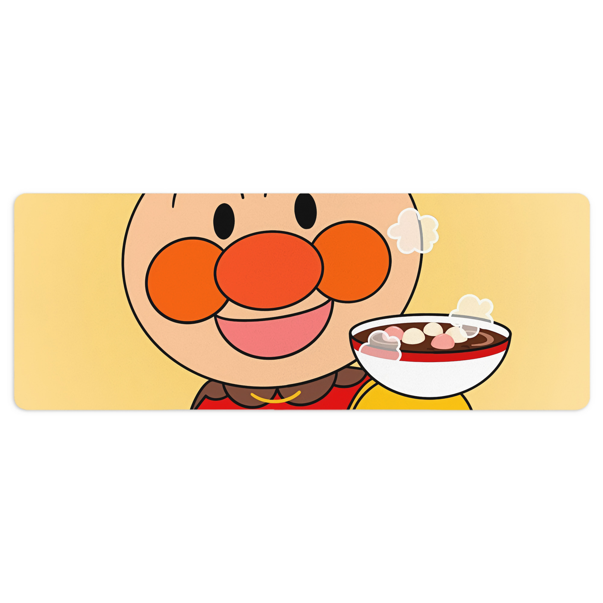（画像用） アンパンマン Anpanman ステッチ加工 大判デスクマット／滑り止めマウスパッド