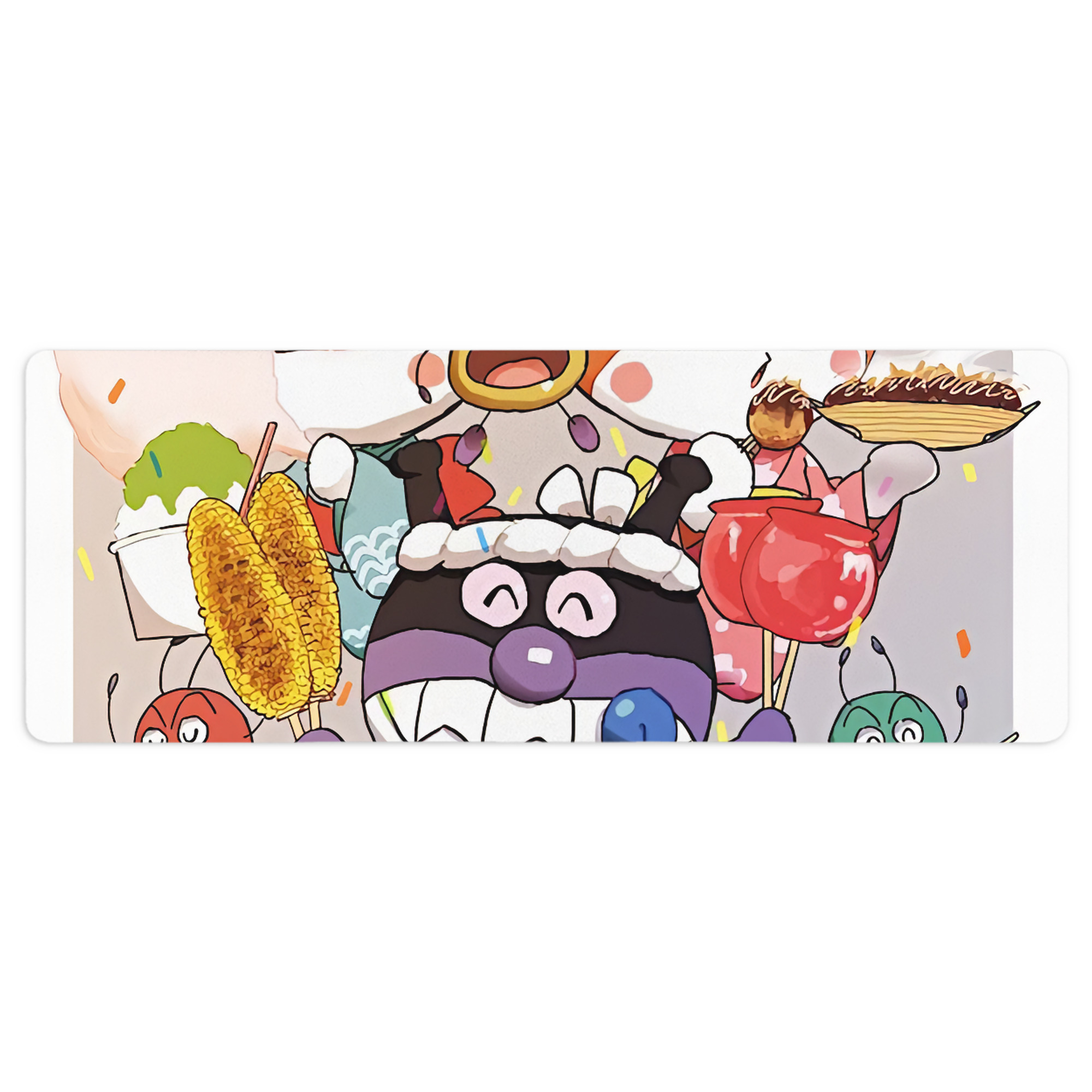 （画像用） アンパンマン Anpanman ステッチ加工 大判デスクマット／滑り止めマウスパッド