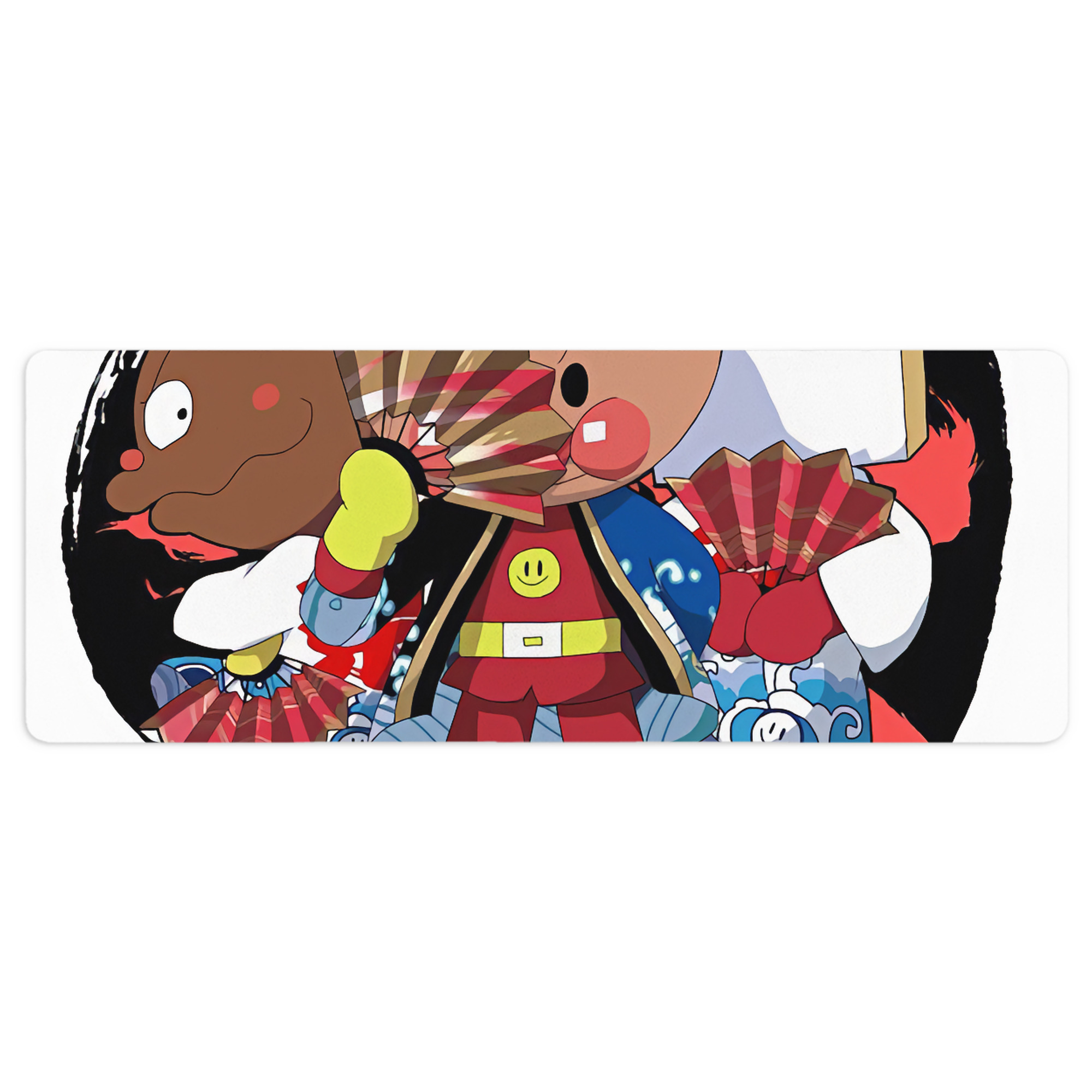 （画像用） アンパンマン Anpanman ステッチ加工 大判デスクマット／滑り止めマウスパッド