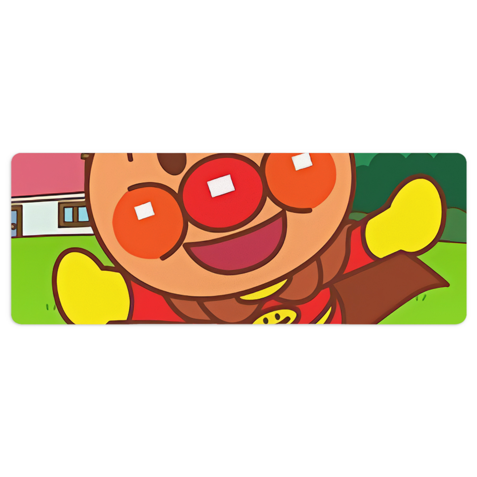 （画像用） アンパンマン Anpanman ステッチ加工 大判デスクマット／滑り止めマウスパッド