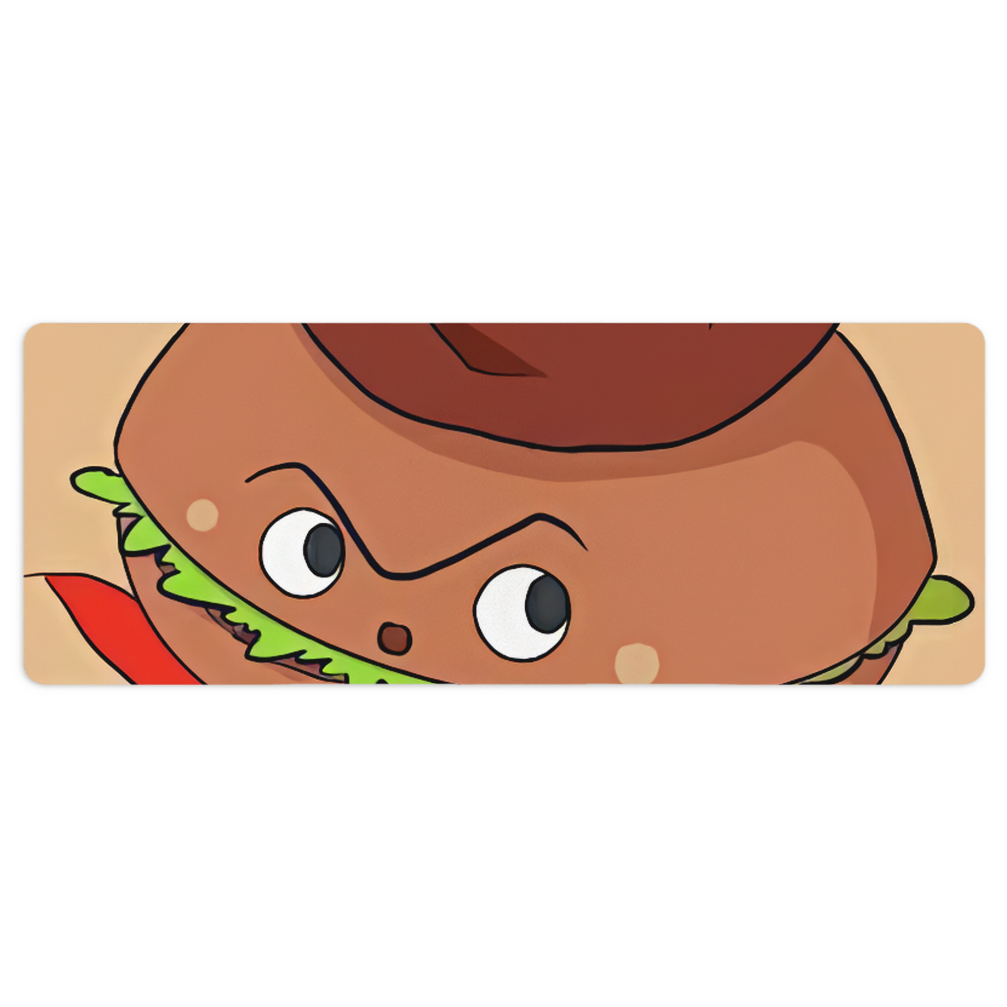 （画像用） アンパンマン Anpanman ステッチ加工 大判デスクマット／滑り止めマウスパッド