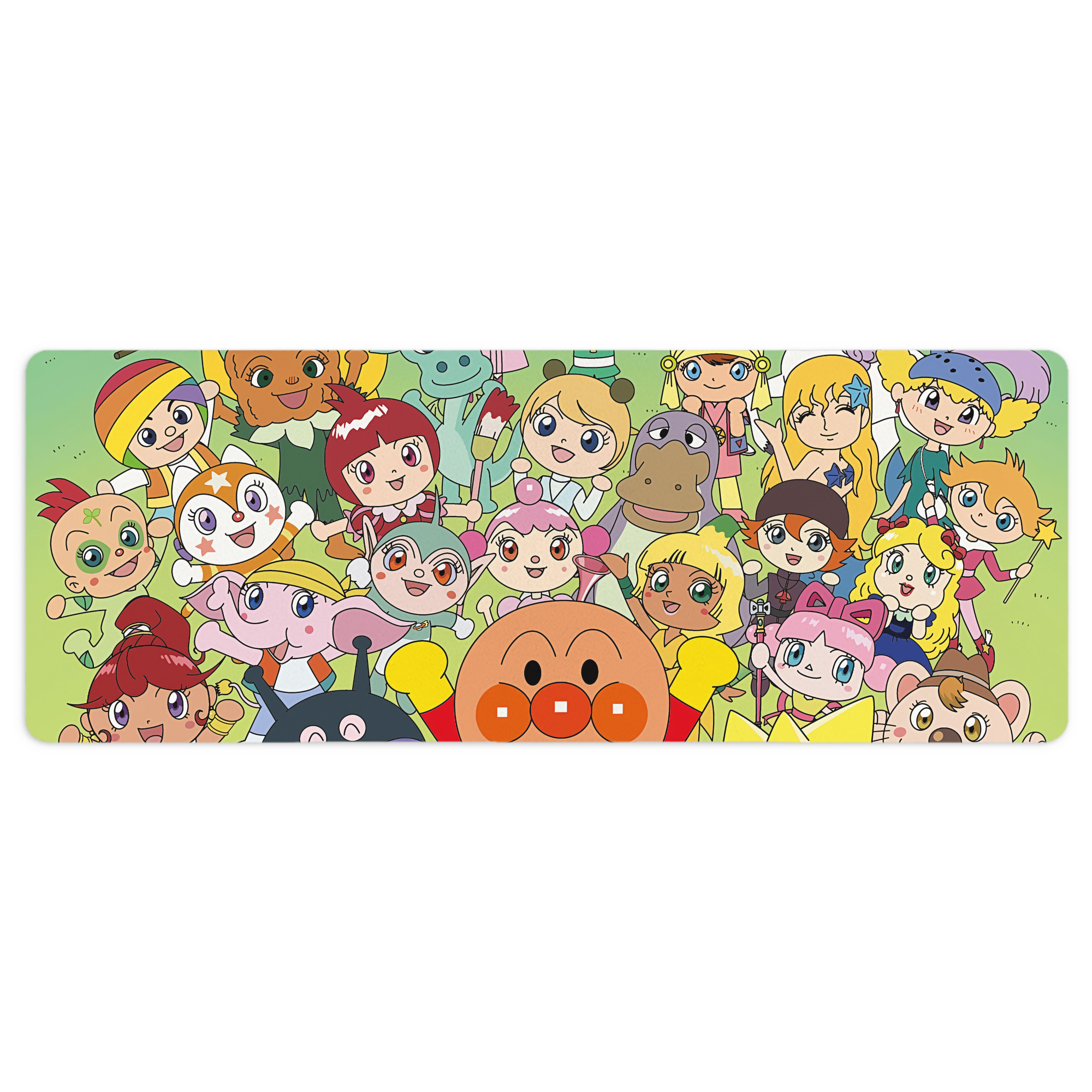 （画像用） アンパンマン Anpanman ステッチ加工 大判デスクマット／滑り止めマウスパッド