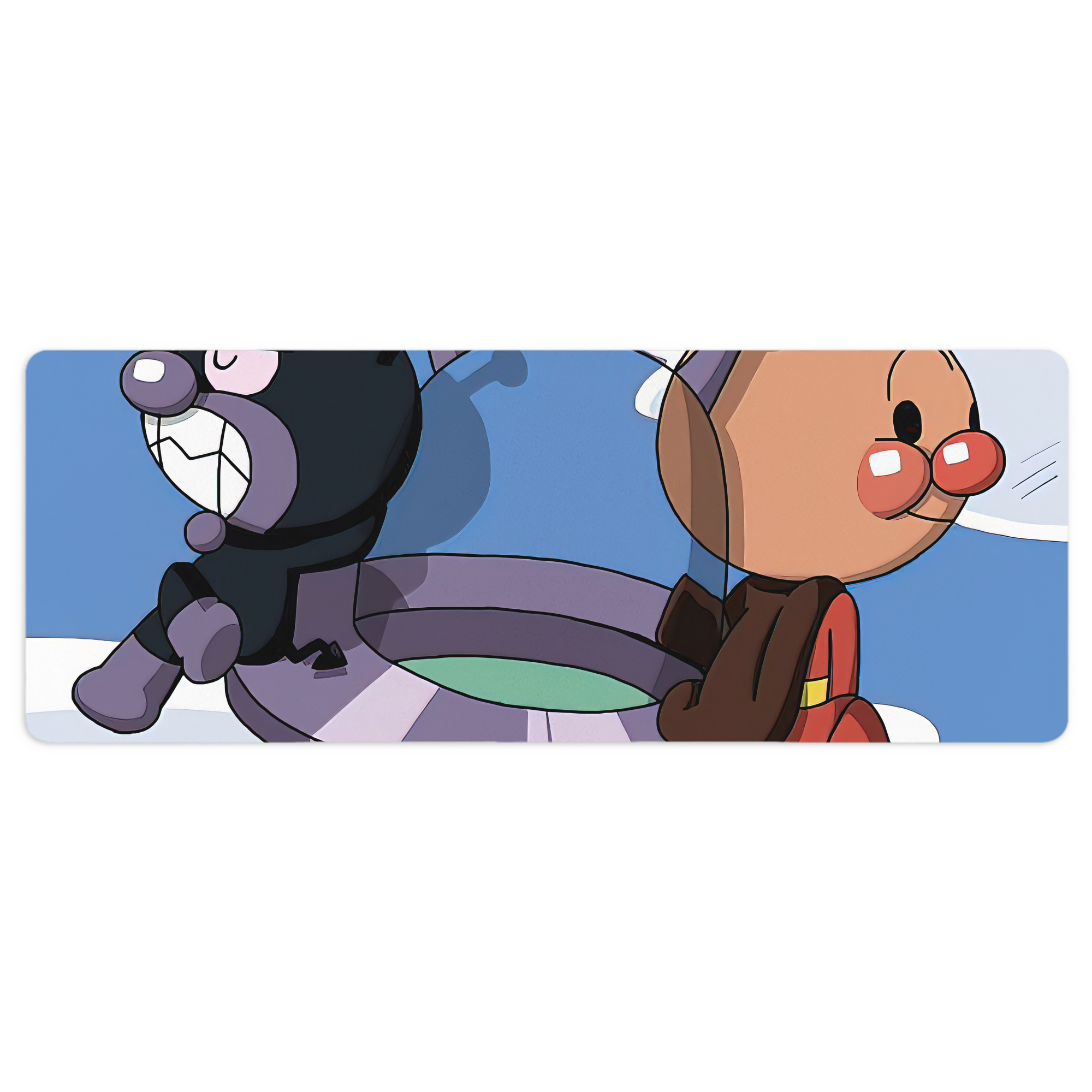 （画像用） アンパンマン Anpanman ステッチ加工 大判デスクマット／滑り止めマウスパッド