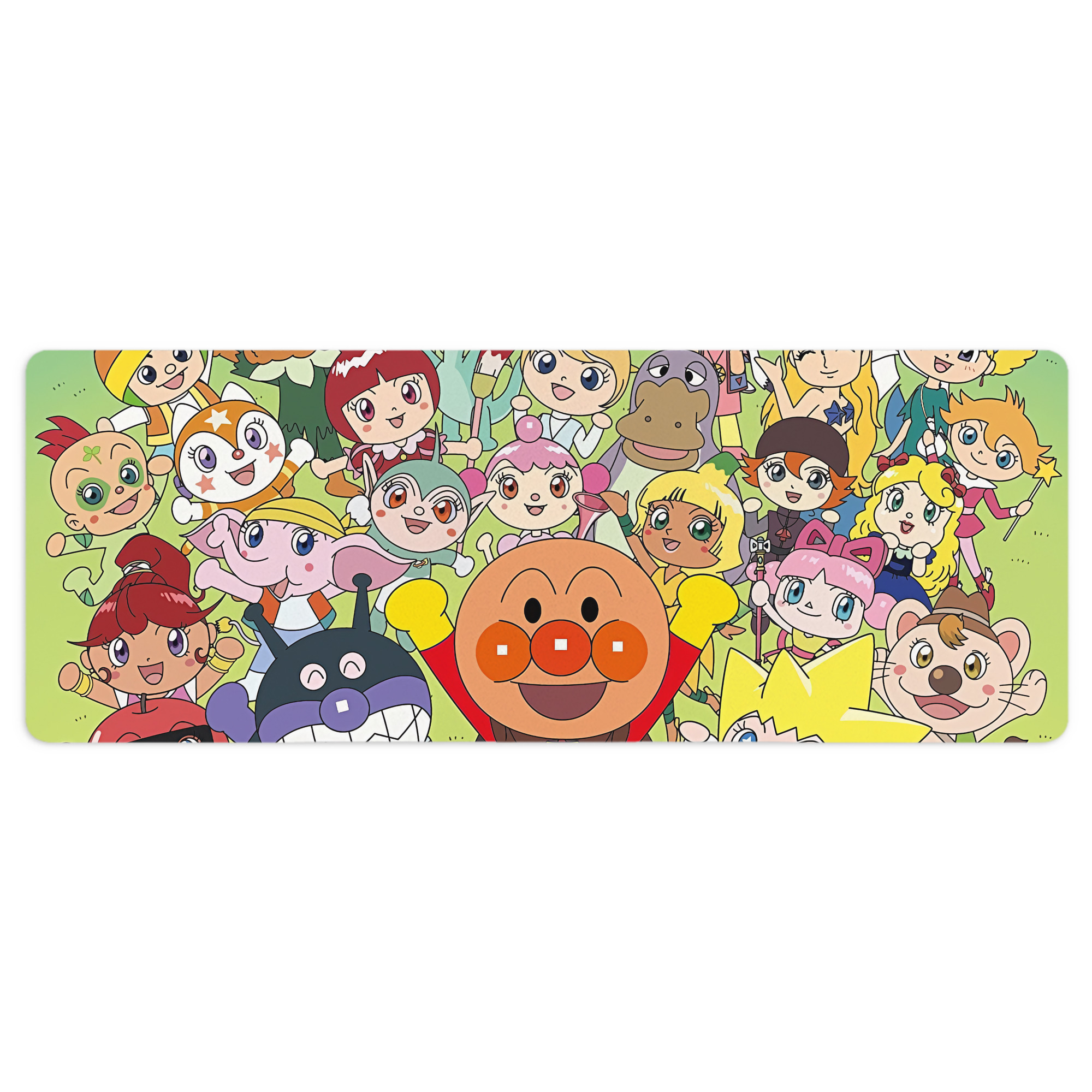 （画像用） アンパンマン Anpanman ステッチ加工 大判デスクマット／滑り止めマウスパッド