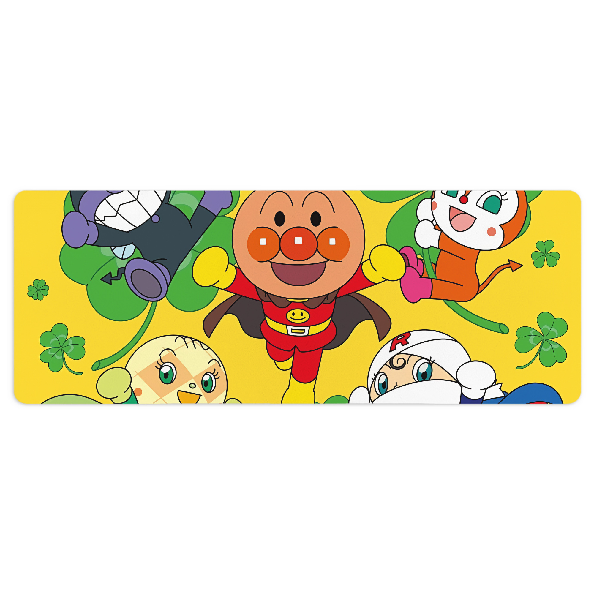（画像用） アンパンマン Anpanman ステッチ加工 大判デスクマット／滑り止めマウスパッド