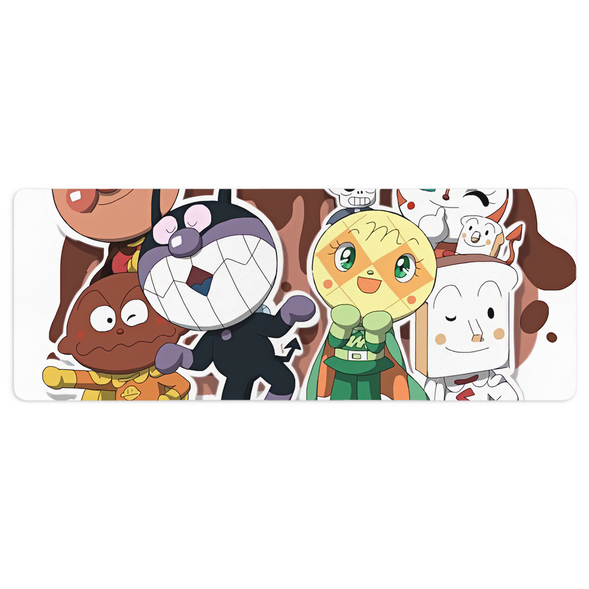 （画像用） アンパンマン Anpanman ステッチ加工 大判デスクマット／滑り止めマウスパッド