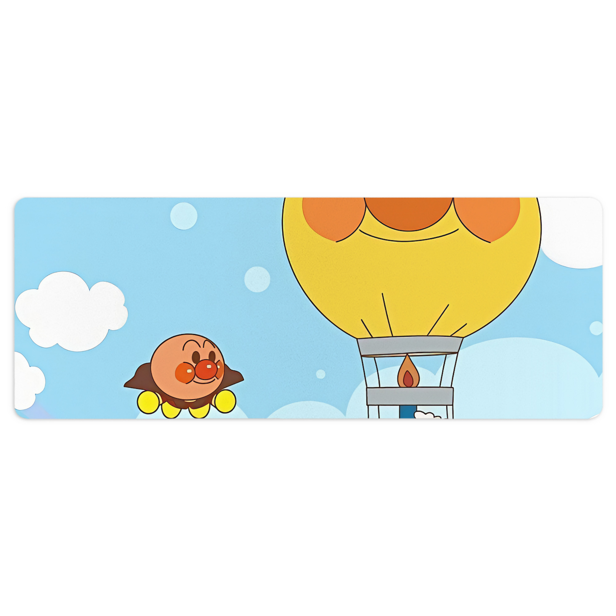 （画像用） アンパンマン Anpanman ステッチ加工 大判デスクマット／滑り止めマウスパッド