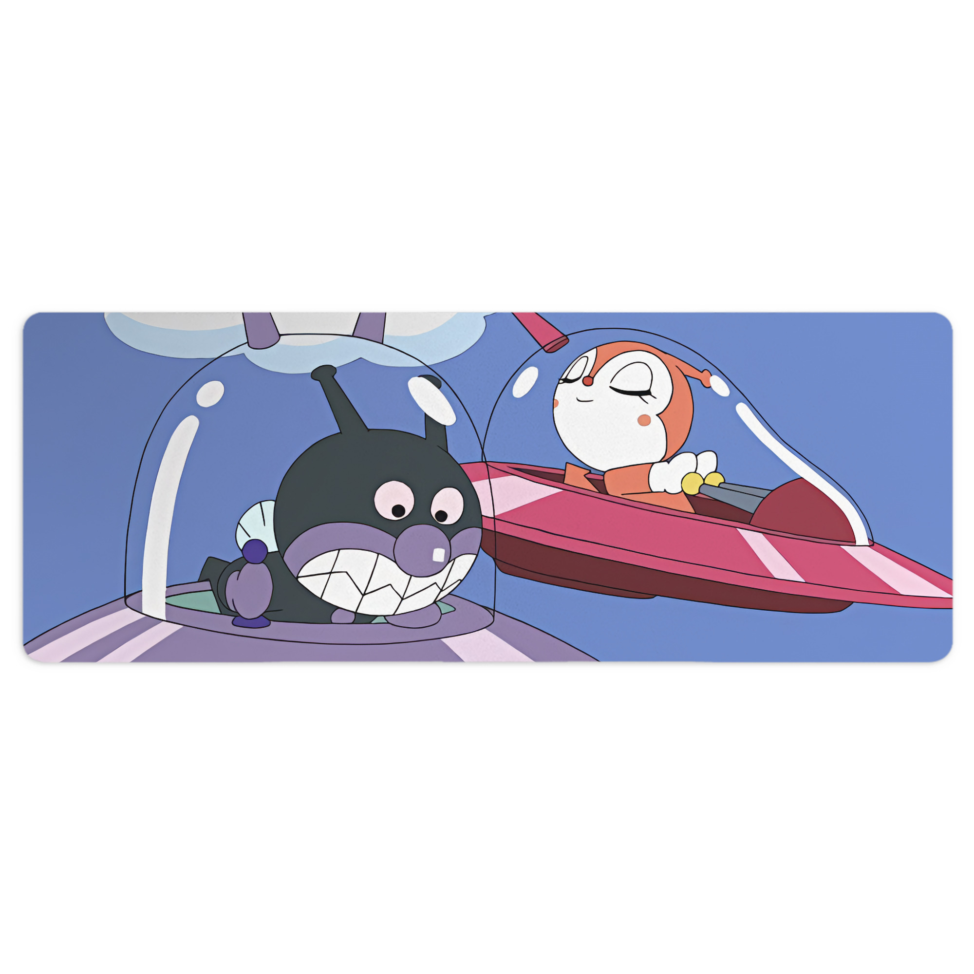 （画像用） アンパンマン Anpanman ステッチ加工 大判デスクマット／滑り止めマウスパッド