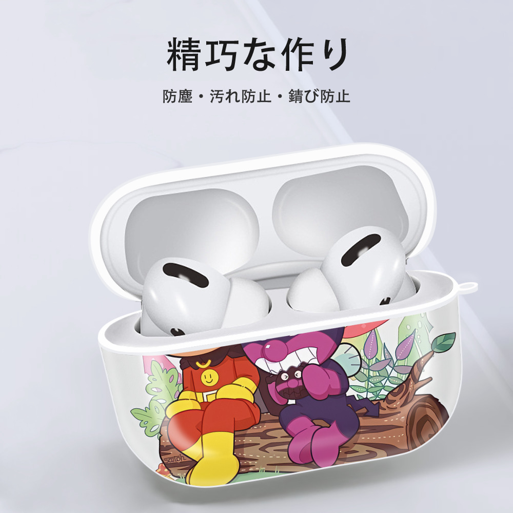 アンパンマン Anpanman 【AirPods Pro用】ハードシェル保護ケース 耐衝撃・防指紋・カラビナ付き商品仕様